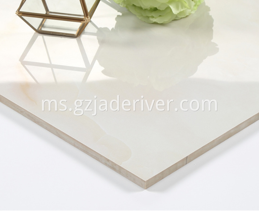 Marble floor tile